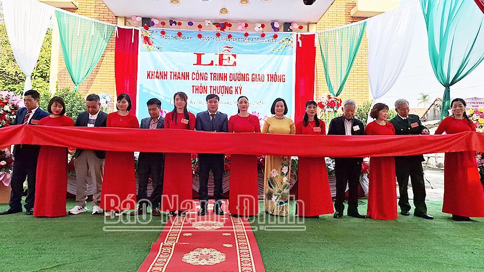 Xã Đồng Thịnh khánh thành đường giao thông nông thôn