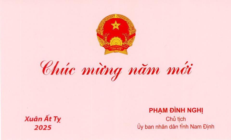 Lời chúc mừng năm mới Xuân Ất Tỵ - 2025của đồng chí Chủ tịch UBND tỉnh