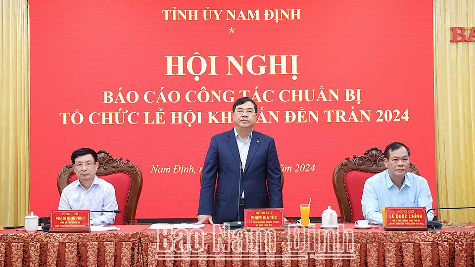 Đảm bảo an ninh trật tự và nét đẹp văn hóa trong tổ chức Lễ hội Khai ấn Đền Trần Xuân Giáp Thìn 2024