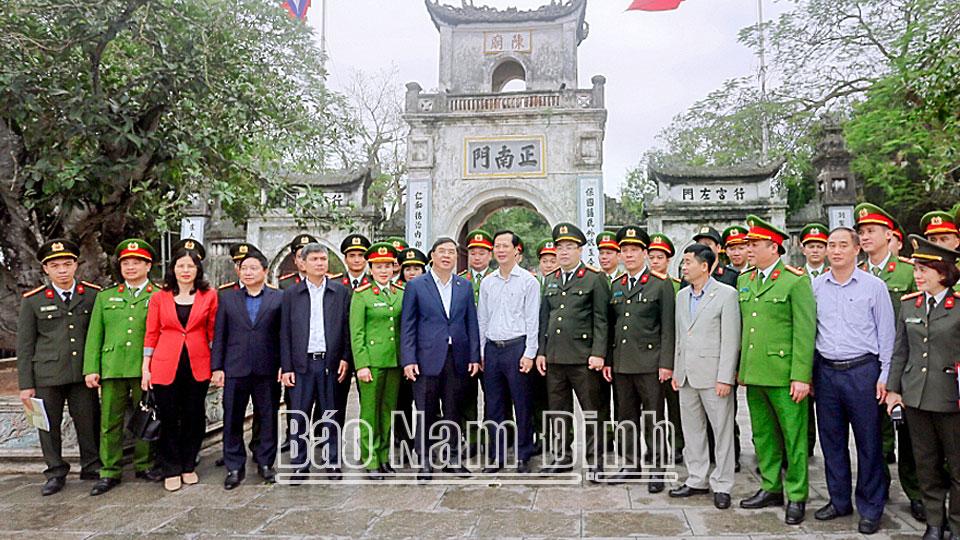 Thực binh phương án đảm bảo an ninh trật tự Lễ Khai ấn Đền Trần Xuân Giáp Thìn năm 2024