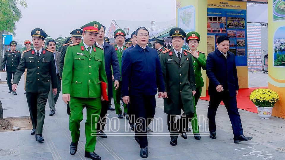 Thực binh phương án đảm bảo an ninh, trật tự Lễ Khai ấn Đền Trần Xuân Ất Tỵ năm 2025