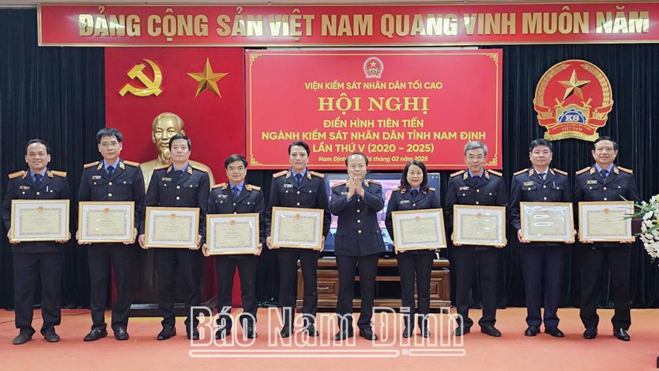 Biểu dương điển hình tiên tiến ngành Kiểm sát nhân dân tỉnh Nam Định giai đoạn 2020-2025