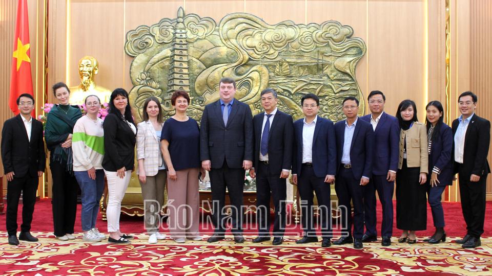 Đồng chí Phó Chủ tịch UBND tỉnh làm việc với Đoàn công tác của Cơ quan Hợp tác Liên bang Nga tại Việt Nam