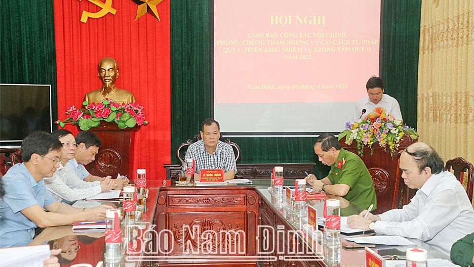 Tiếp tục triển khai đồng bộ, toàn diện công tác nội chính, phòng, chống tham nhũng