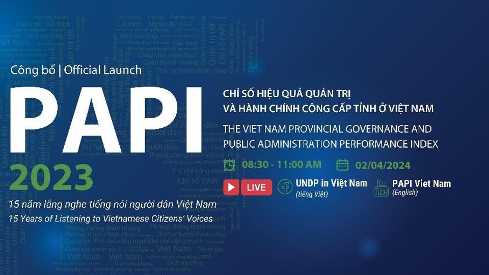 Nam Định đứng thứ 23 trên bảng xếp hạng PAPI năm 2023