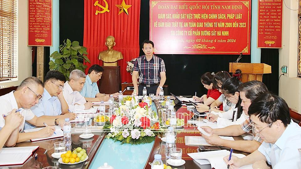 Giám sát chuyên đề việc thực hiện chính sách, pháp luật về bảo đảm trật tự, an toàn giao thông