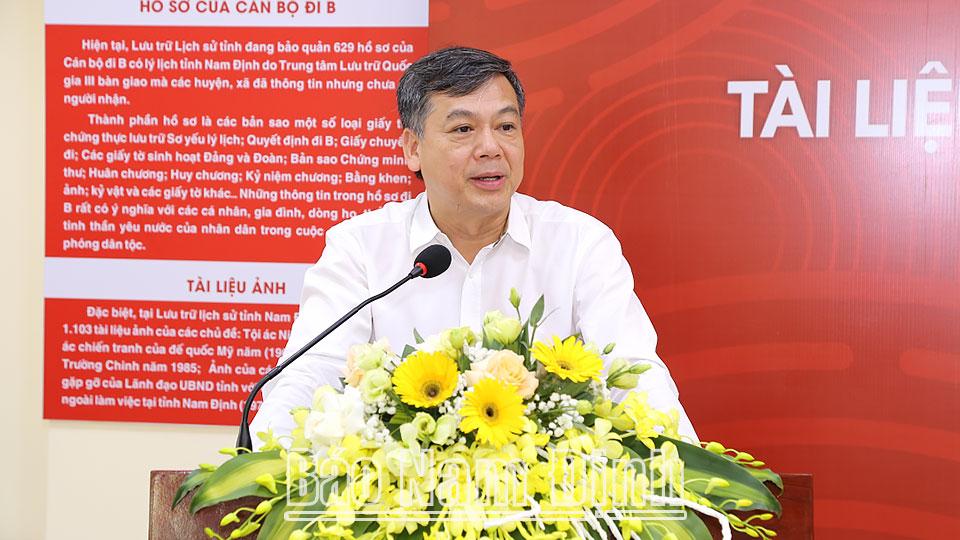 Lễ công bố tài liệu lưu trữ với chủ đề “Bác Hồ với nhân dân Nam Định”