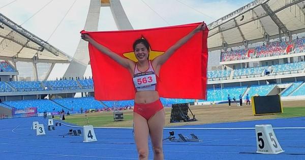 Hai vận động viên điền kinh Nam Định giành Huy chương Vàng SEA Games 32