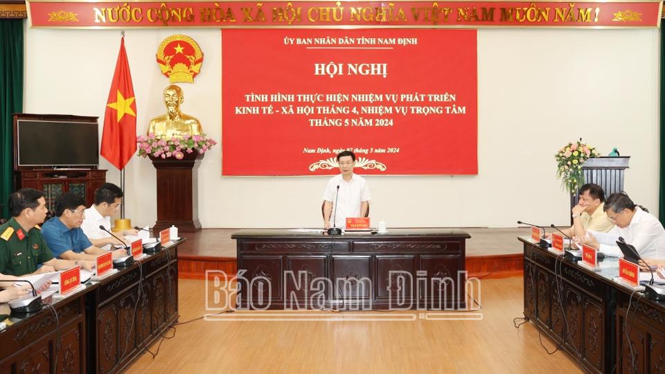 UBND tỉnh triển khai nhiệm vụ trọng tâm tháng 5