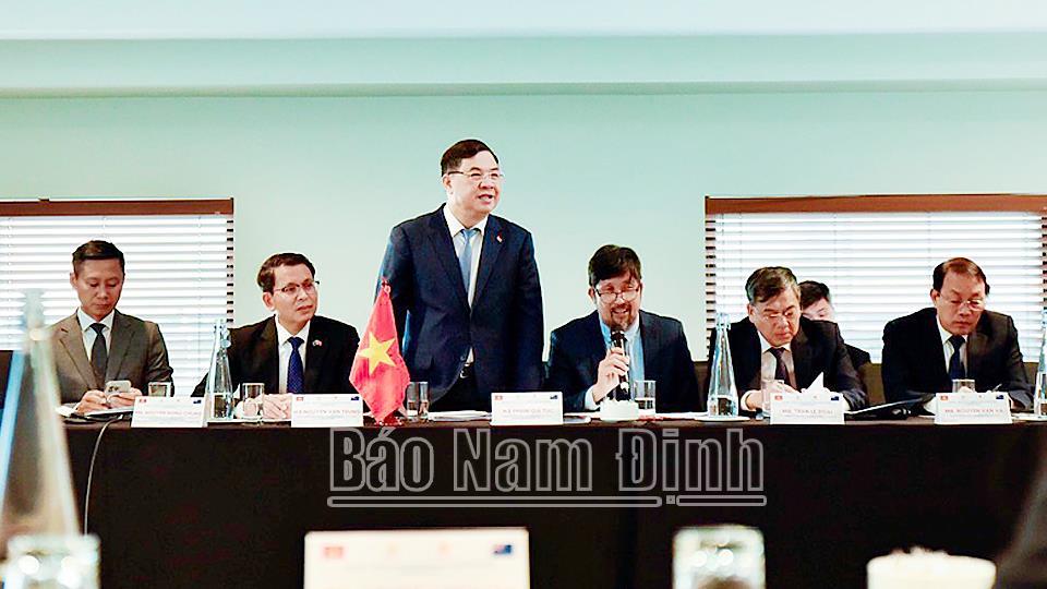 Đoàn công tác tỉnh Nam Định thăm, làm việc, xúc tiến đầu tư tại New Zealand