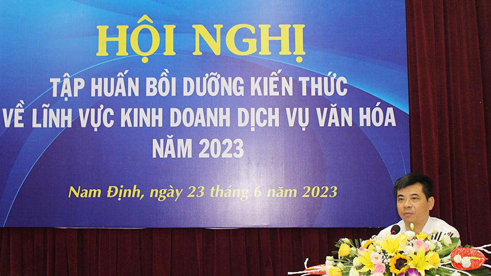 Tập huấn bồi dưỡng kiến thức về lĩnh vực kinh doanh dịch vụ văn hóa năm 2023