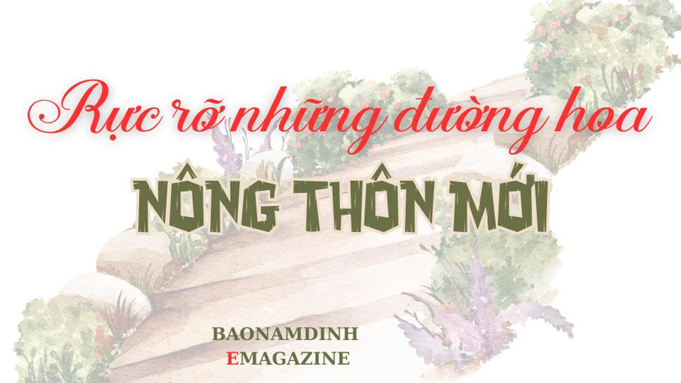 Rực rỡ những đường hoa nông thôn mới