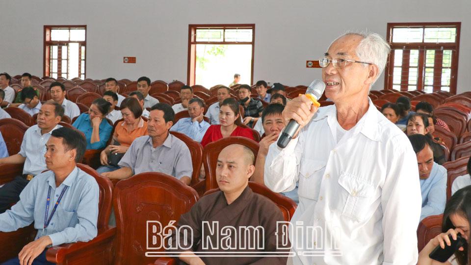 Vụ Bản phát huy vai trò của nhân dân trong đấu tranh,đẩy lùi sự suy thoái, “tự diễn biến”, “tự chuyển hóa”