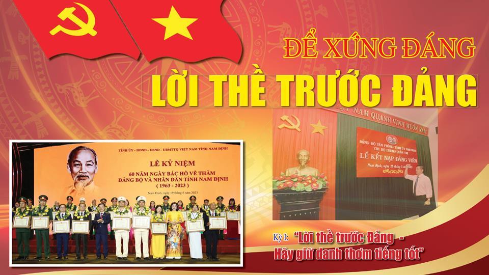 Để xứng đáng lời thề trước Đảng (kỳ I)