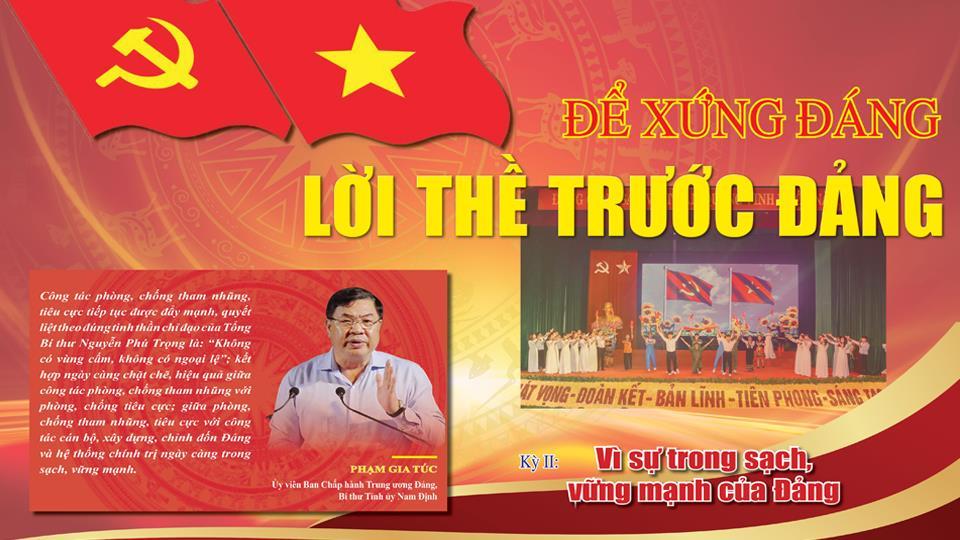 Để xứng đáng lời thề trước Đảng (kỳ II)