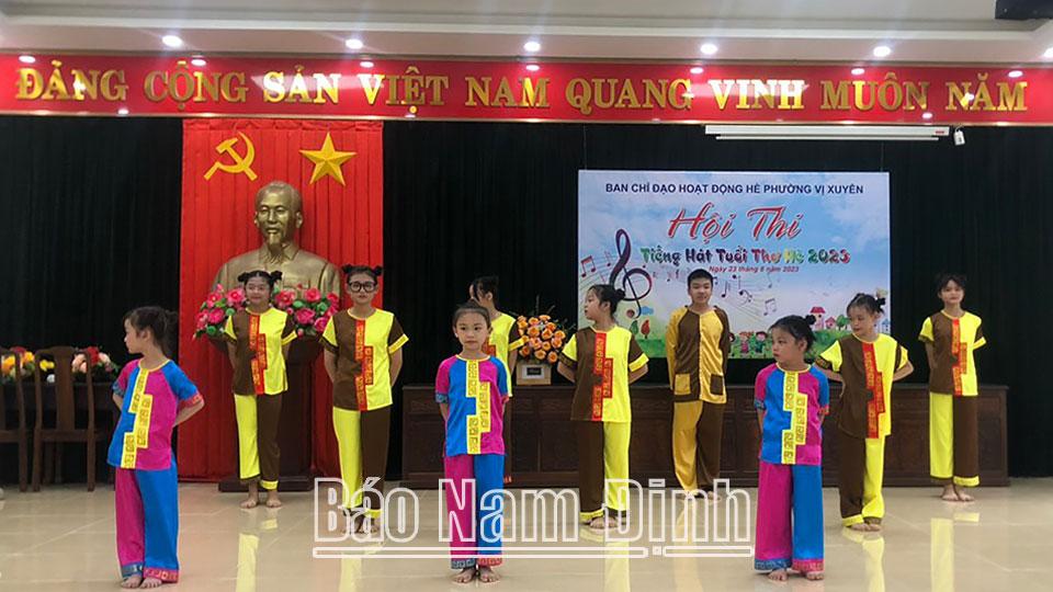 Sôi nổi các hoạt động sinh hoạt hècho thanh, thiếu niên