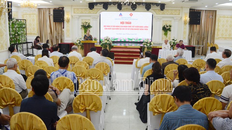 Hội thảo về tiết kiệm năng lượng tại các cơ sở công nghiệp nông thôn