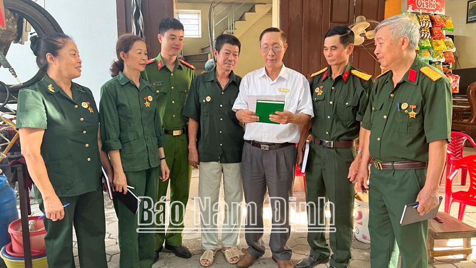 Cựu chiến binh thành phố Nam Định tham gia giữ gìn an ninh trật tự từ cơ sở