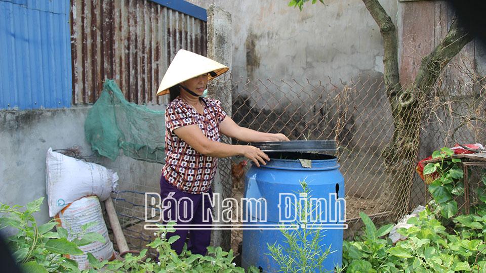 Nông dân Nam Trực tham gia xây dựngnông thôn mới nâng cao, kiểu mẫu