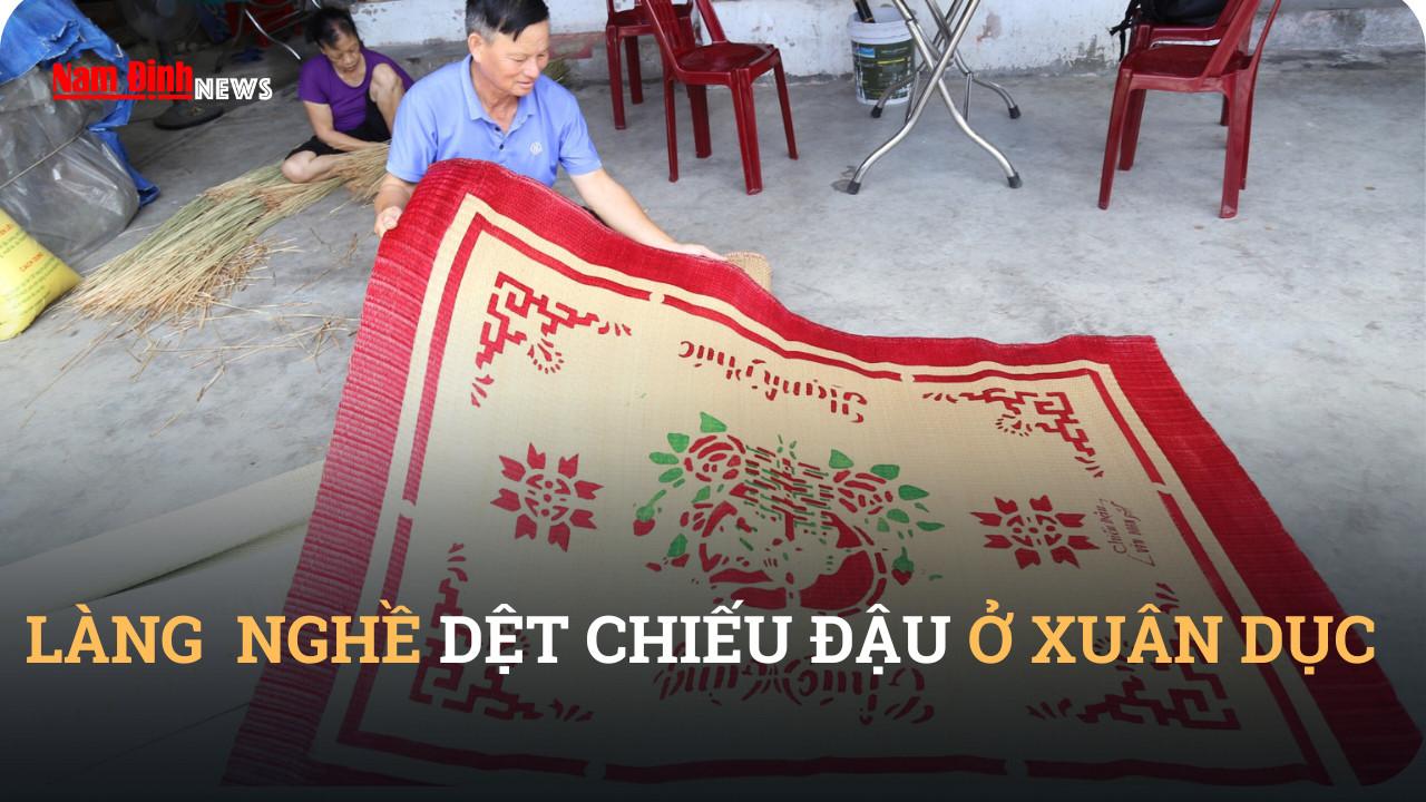 Làng nghề dệt chiếu đậu ở Xuân Dục