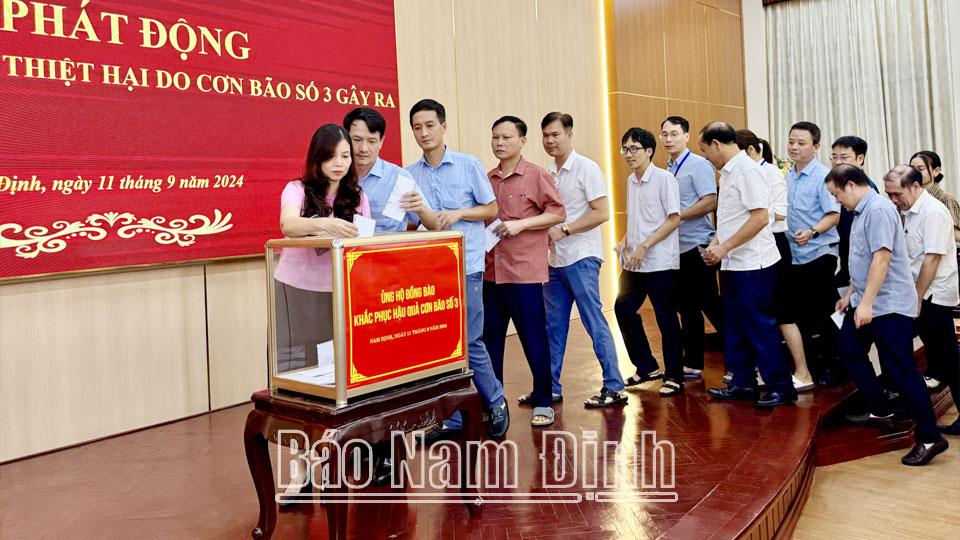 Phân bổ Quỹ cứu trợ tỉnh hỗ trợ nhân dân bị thiệt hại do cơn bão số 3