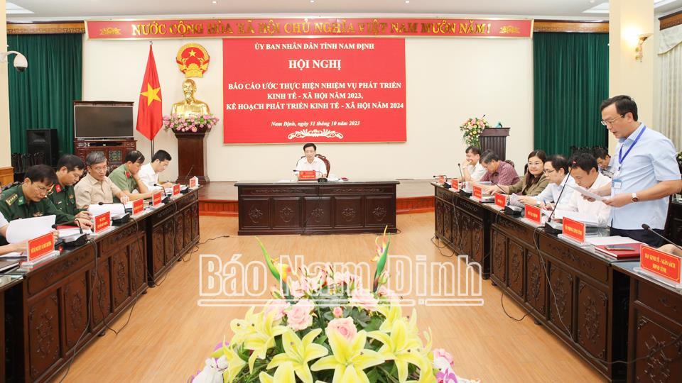 UBND tỉnh thông qua báo cáo ước thực hiện nhiệm vụ phát triển kinh tế - xã hội năm 2023