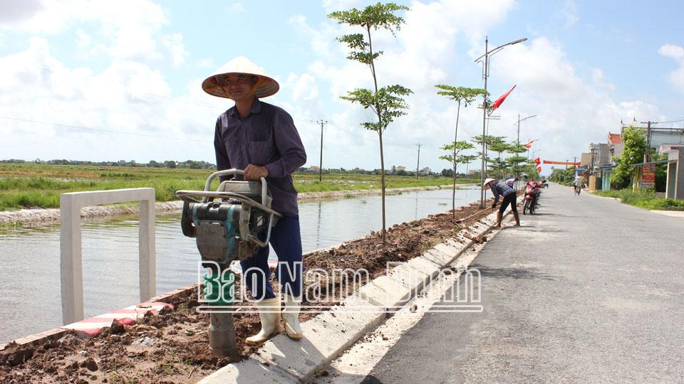 Giao Thủy đầu tư hạ tầng kỹ thuậtphục vụ phát triển kinh tế