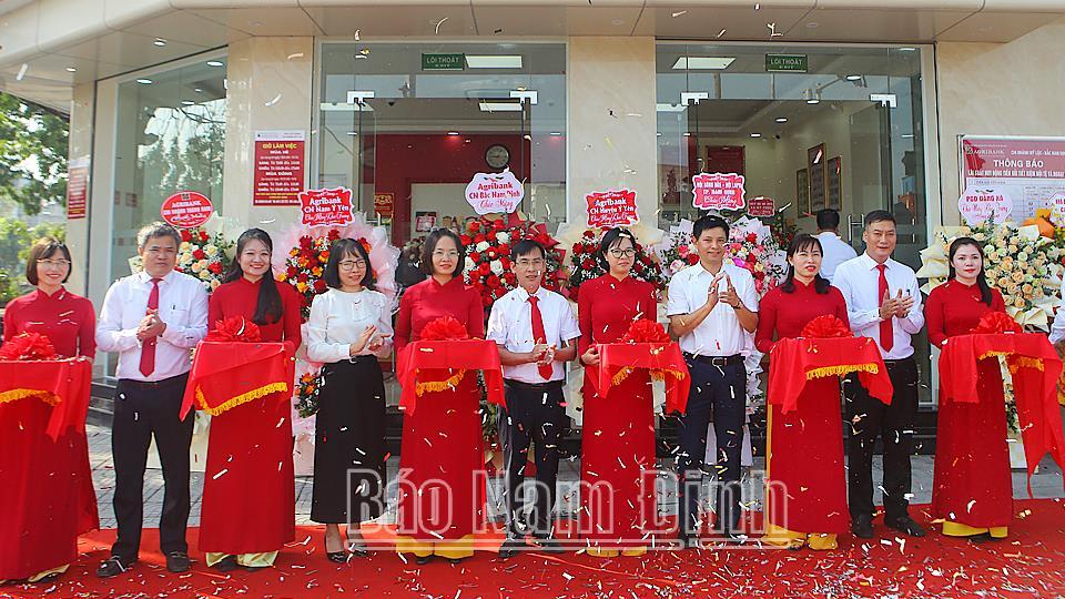 Agribank Chi nhánh Mỹ Lộc khai trương Phòng giao dịch Lộc Vượng