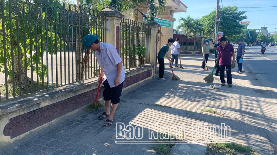 Trực Ninh chú trọng đảm bảo vệ sinh môi trường