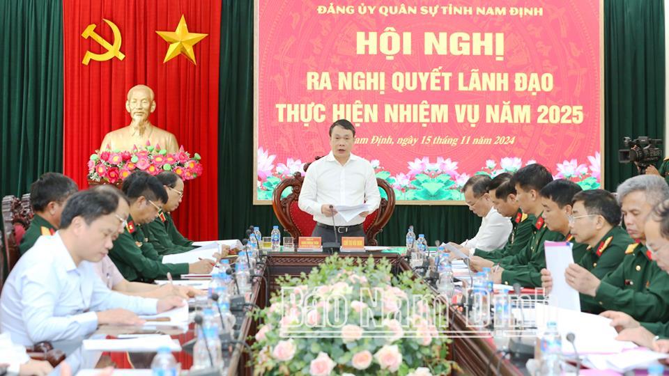 Đảng ủy Quân sự tỉnh ra Nghị quyết lãnh đạo thực hiện nhiệm vụ năm 2025