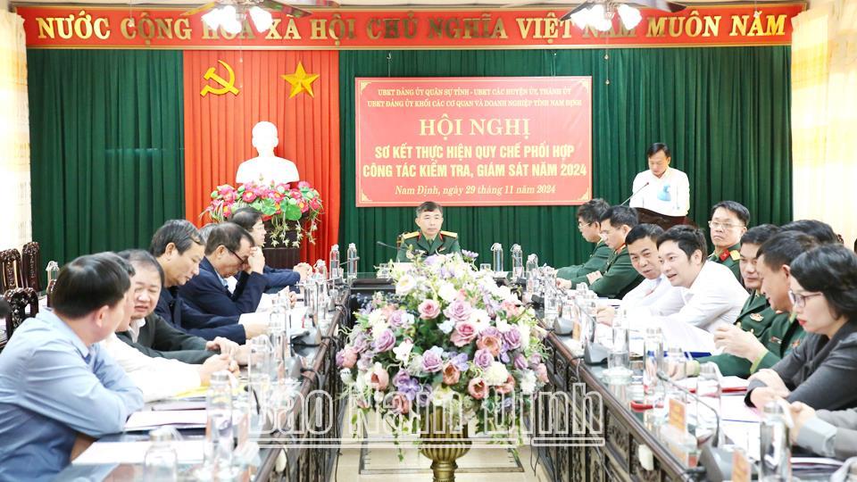 Sơ kết thực hiện Quy chế phối hợp công tác kiểm tra, giám sát năm 2024