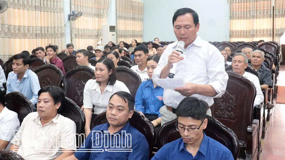 Ý Yên nêu cao trách nhiệm đối thoại trực tiếp với nhân dân