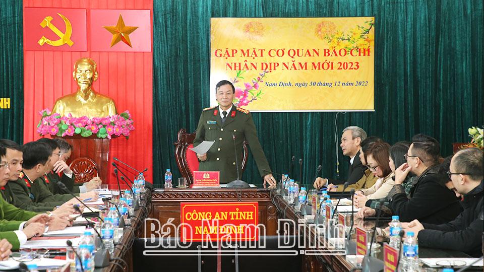 Công an tỉnh gặp mặt các cơ quan báo chí nhân dịp năm mới 2023