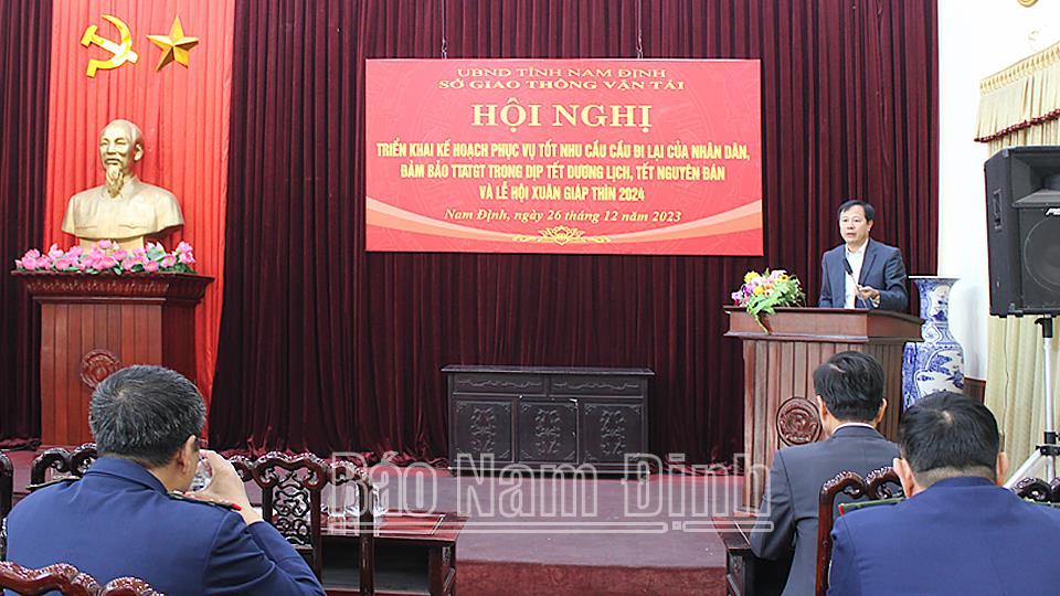 Phục vụ tốt nhu cầu đi lại của nhân dân trong dịp Tết Nguyên đán và Lễ hội đầu xuân Giáp Thìn năm 2024