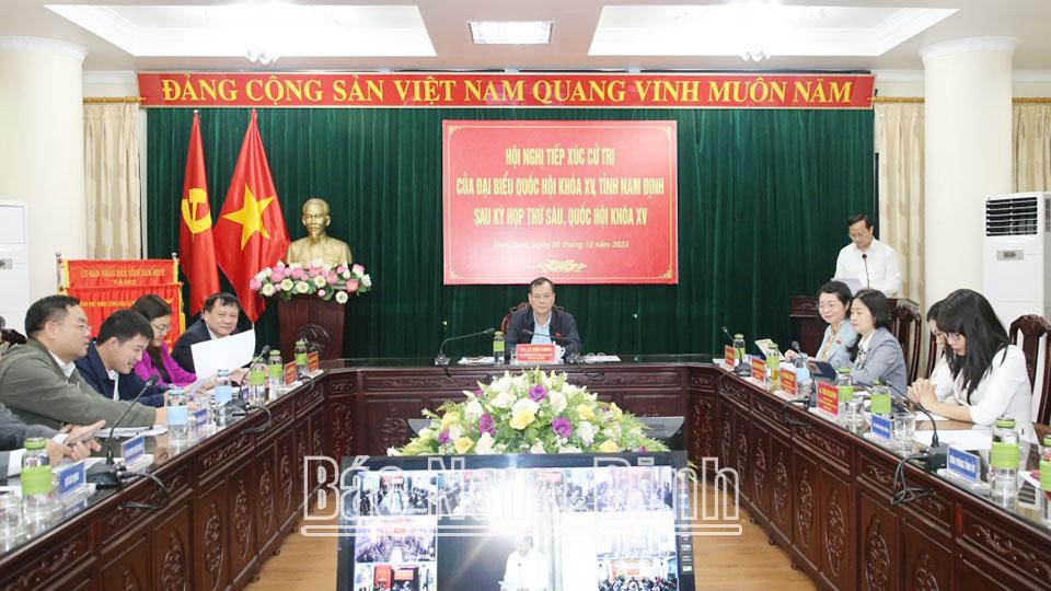 Đoàn đại biểu Quốc hội tỉnh tiếp xúc cử tri sau Kỳ họp thứ sáu, Quốc hội khóa XV