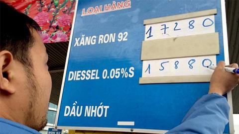 Giá xăng dầu tăng từ 15 giờ hôm nay