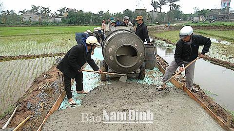 Vụ Bản nỗ lực hoàn thành mục tiêu xây dựng nông thôn mới