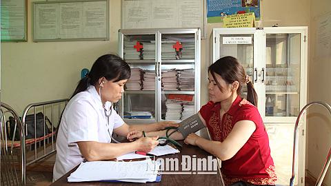 Vụ Bản thực hiện tiêu chí bảo hiểm y tế trong xây dựng nông thôn mới