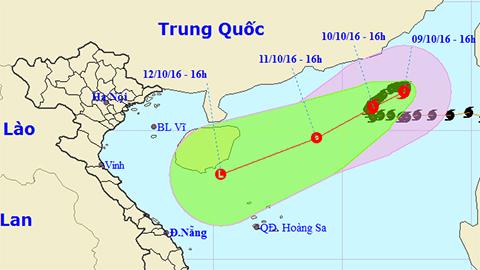 Tin bão trên Biển Đông cơn bão số 6 (Hồi 16 giờ ngày 9-10)