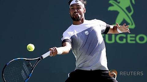 Thắng ngoạn mục Nishikori, Fognini vào bán kết Miami Open