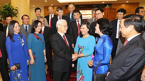 Tổng Bí thư Nguyễn Phú Trọng gặp mặt Trưởng các cơ quan đại diện Việt Nam ở nước ngoài