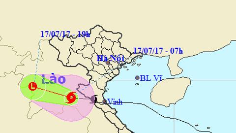 Tin cuối cùng về cơn bão số 2 (Hồi 7 giờ ngày 17-7)