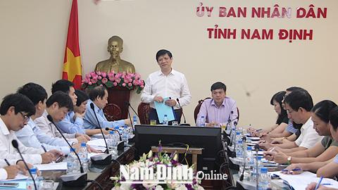 Đoàn công tác của Bộ Y tế làm việc với UBND tỉnh về công tác phòng chống dịch sốt xuất huyết