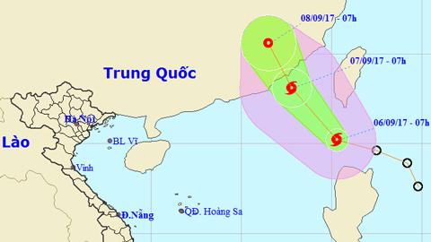 Tin bão gần Biển Đông (Hồi 7 giờ ngày 6-9)