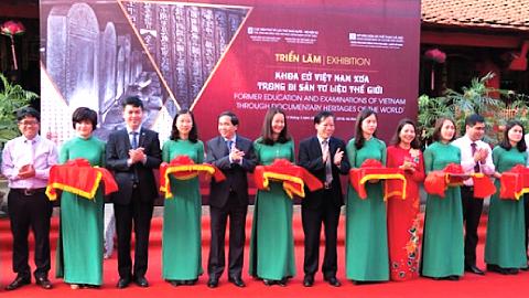 Khai mạc Triển lãm "Khoa cử Việt Nam xưa trong Di sản tư liệu thế giới"