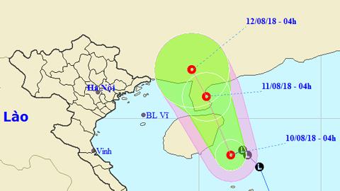 Tin áp thấp nhiệt đới trên Biển Đông (Hồi 4 giờ ngày 10-8)