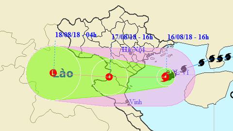 Tin bão khẩn cấp cơn bão số 4 (Hồi 16 giờ ngày 16-8)