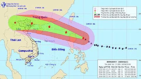 TIN SIÊU BÃO GẦN BIỂN ĐÔNG (MANGKHUT)