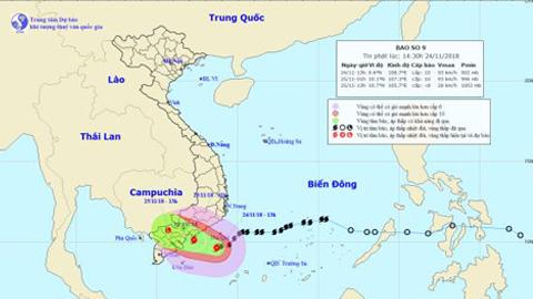 Tin bão khẩn cấp (Cơn bão số 09)