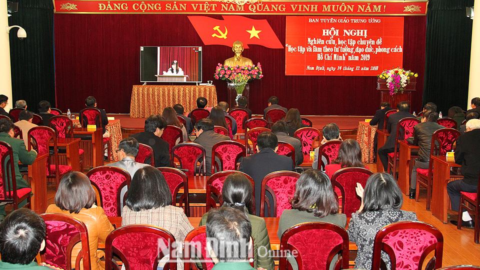 Hội nghị trực tuyến toàn quốc nghiên cứu, học tập chuyên đề năm 2019 về Học tập và làm theo tư tưởng, đạo đức, phong cách Hồ Chí Minh